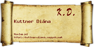 Kuttner Diána névjegykártya